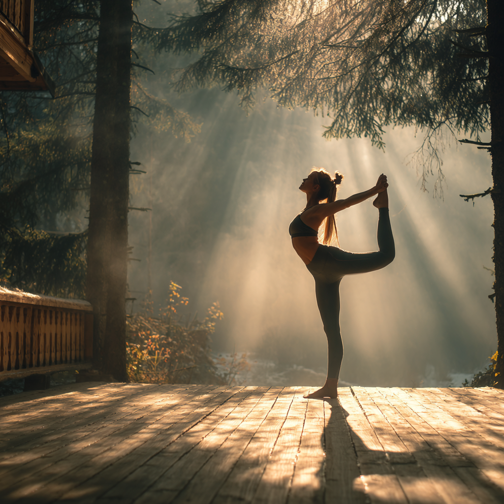 Медитація на заході сонця